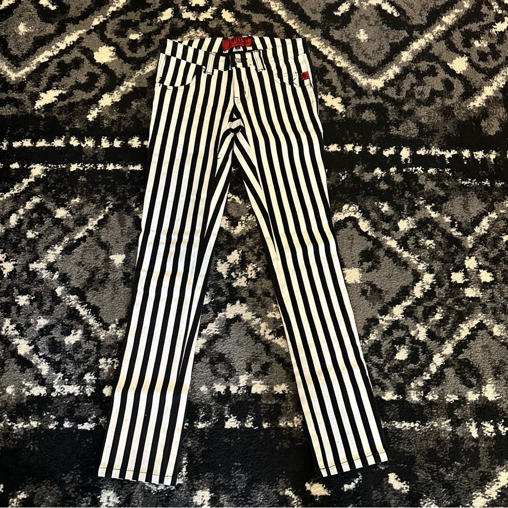 Vintage Tripp NYC Striped Black and White Pants Sz 1